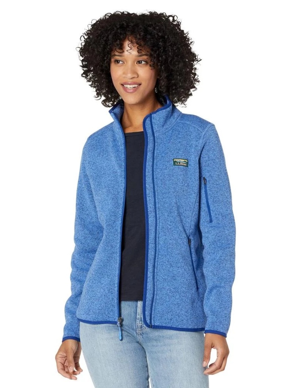 L.L.Bean Full Zip Blue Fleece 2XL Plus